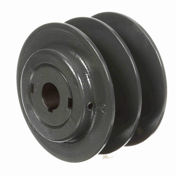 2 Groove Cast Iron Finish Bore Fhp Variable Pitch Sheave, 2VP42X3/4